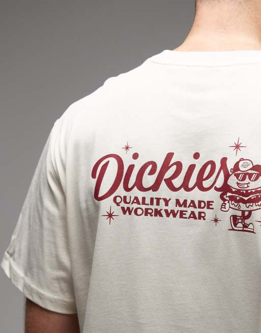 Exclusivité ASOS - Dickies - Coalton - T-shirt avec imprimé burger au dos - Blanc cassé, 5 de 5