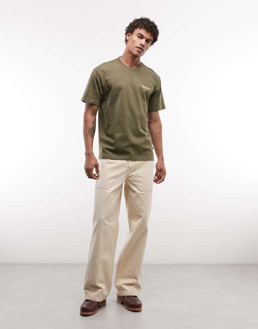 Exclusivité ASOS - Dickies - Massieville - T-shirt imprimé au dos - Vert militaire, 2 de 5