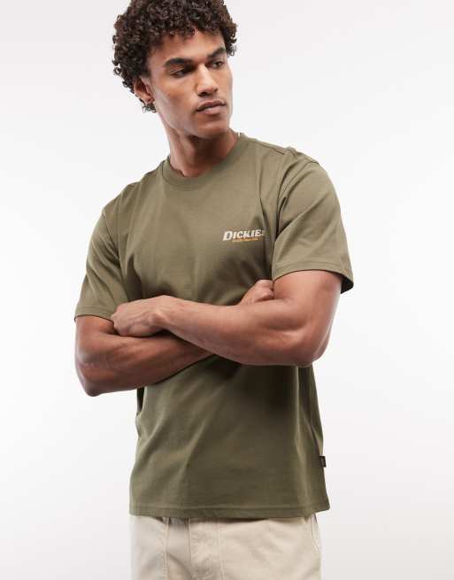 Exclusivité ASOS - Dickies - Massieville - T-shirt imprimé au dos - Vert militaire, 3 de 5