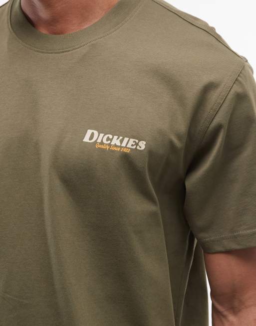 Exclusivité ASOS - Dickies - Massieville - T-shirt imprimé au dos - Vert militaire, 5 de 5