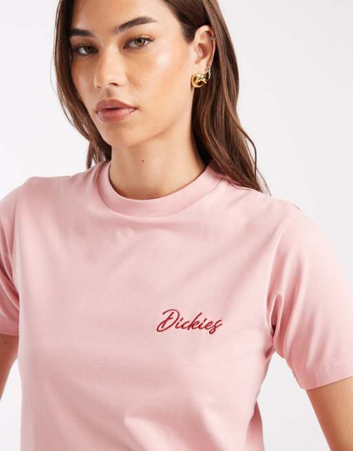 Exclusivité ASOS - Dickies - North Madison - T-shirt effet rétréci à logo - Rose, 2 de 4