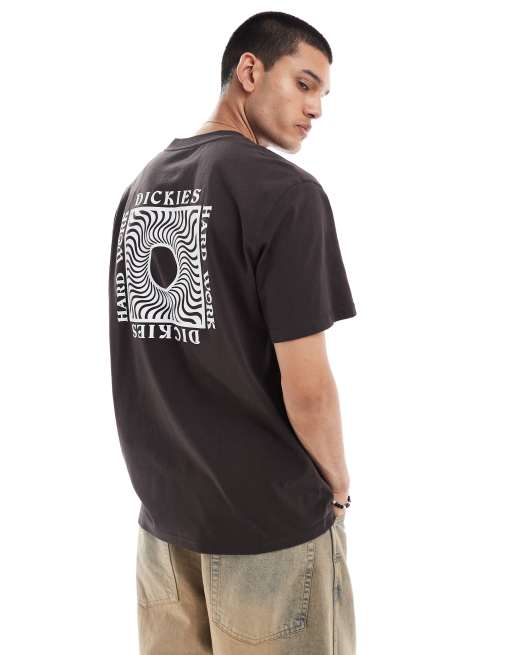 Exclusivité ASOS - Dickies - Oatfield - T-shirt imprimé au dos - Marron foncé, 4 de 4