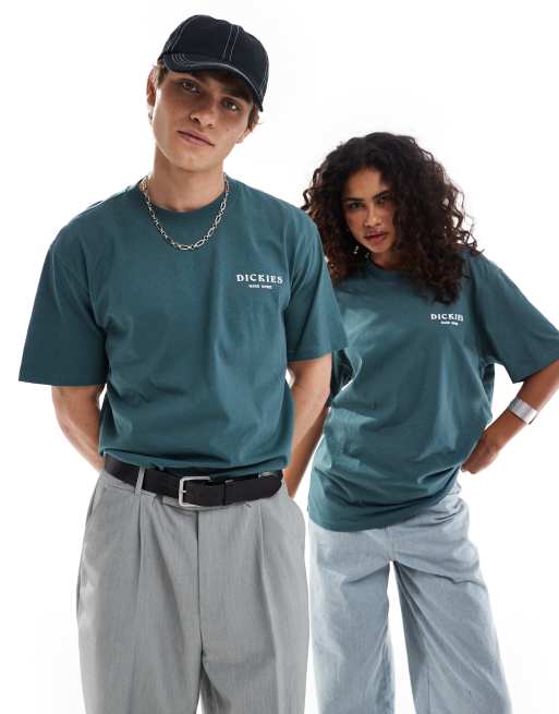 Exclusivité ASOS - Dickies - Oatfield - T-shirt imprimé au dos - Vert foncé, 3 de 4