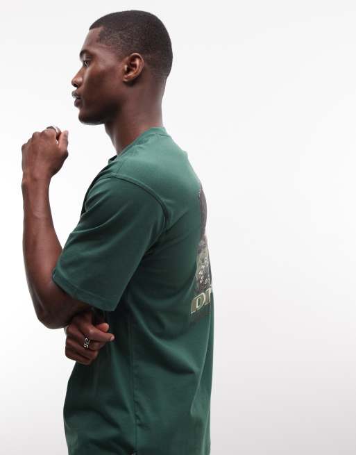 Exclusivité ASOS - Dickies - Roaming Shores - T-shirt imprimé au dos - Vert foncé, 4 de 5