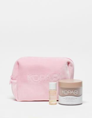 Exclusivité ASOS - Kopari - Ensemble avec trousse de toilette, huile corporelle dorée et beurre corporelle à la vanille de Tahiti (15 % d'économie)-Pas de couleur