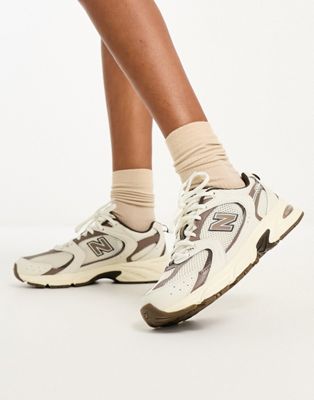 New Balance 530 trainers in off white and beige - exclusive to ASOS - ASOS Price Checker