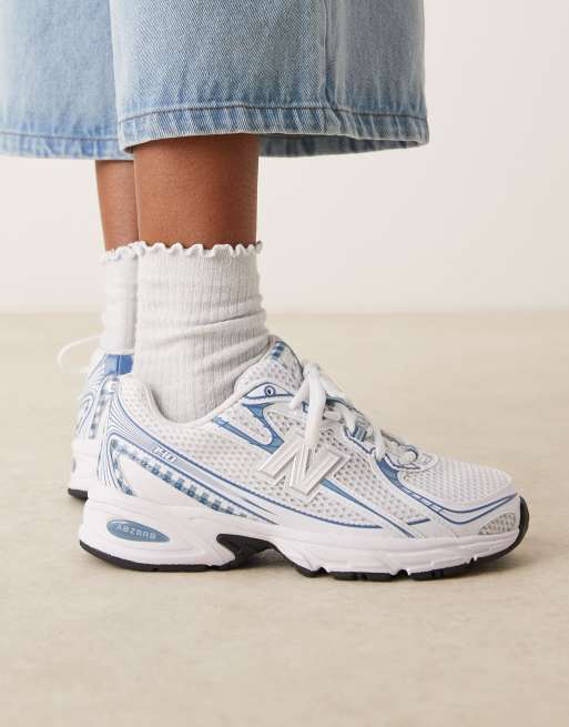 Exclusivité ASOS - New Balance - 740 - Baskets à carreaux vichy - Bleu, 5 de 5