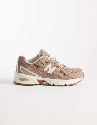 Exclusivité ASOS - New Balance - 740 - Baskets en daim - Marron-Brown