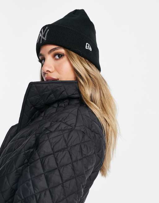 Exclusivité ASOS - New Era - Bonnet à motif NY en strass - Noir, 4 de 4