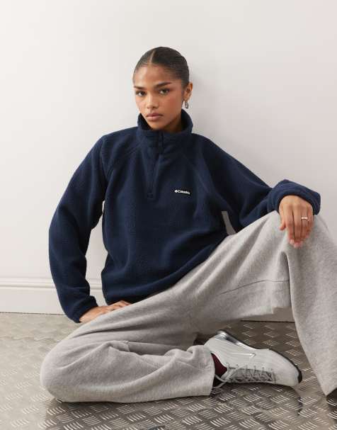 Exclusivité ASOS - Olive Spring - Polaire à col zippé - Bleu marine - view 1