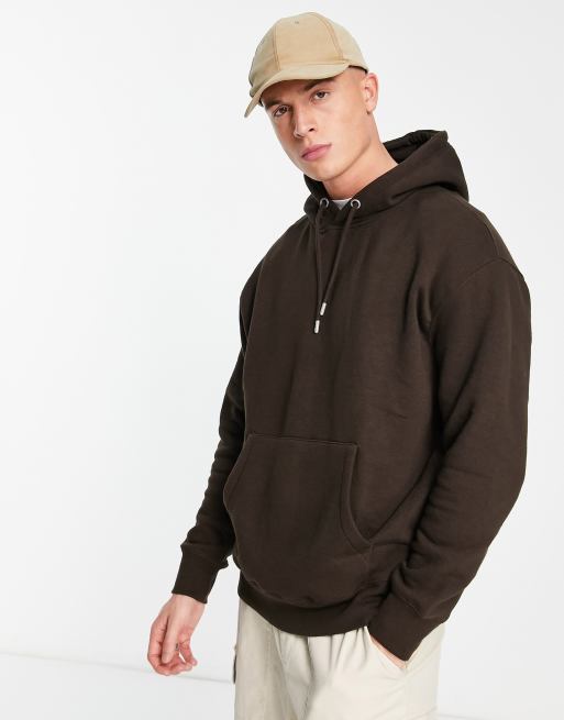 Sweat a capuche marron new arrivals