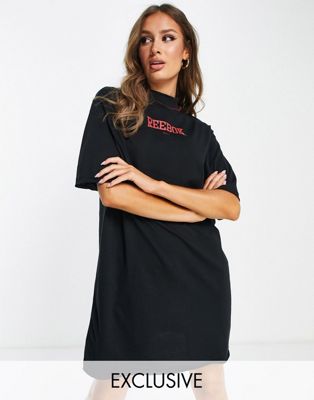 Robes Exclusivité  - Reebok - Robe t-shirt à logo vintage - Noir