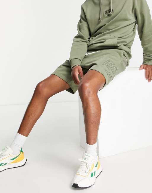 Exclusivité ASOS - Reebok - Short vintage en jersey - Kaki, 4 de 4