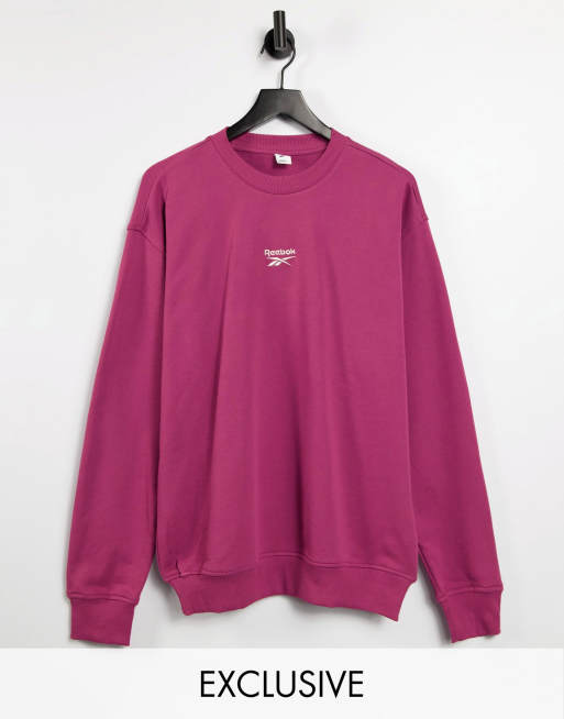 Exclusivit ASOS Reebok Sweat coupe boyfriend logo Violet