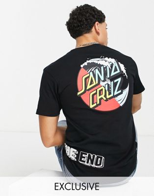Homme Exclusivité  - Santa Cruz - Mix Up Wave - T-shirt avec imprimés multiples - Noir