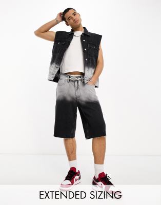 Calvin Klein Jeans co-ord denim shorts in black ombre dye - exclusive to ASOS - ASOS Price Checker