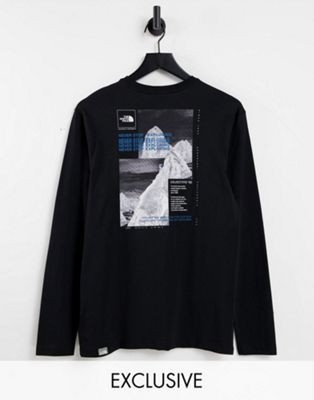 T-shirts et débardeurs Exclusivité  - The North Face - Collage - T-shirt manches longues - Noir