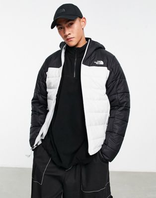 The North Face Synthetic puffer jacket in white and black Exclusive at ASOS - ASOS Price Checker