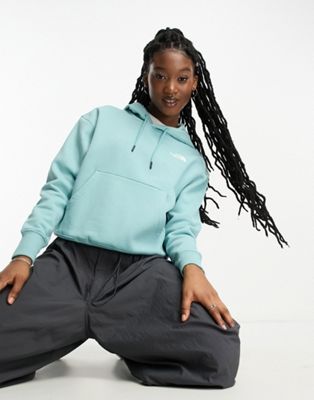 The North Face Essential oversized hoodie in blue Exclusive at ASOS - ASOS Price Checker