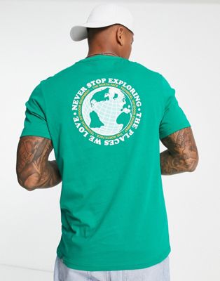 Exclusivité ASOS - The North Face - Globe Sketch - T-shirt imprimé au dos - Vert | ASOS