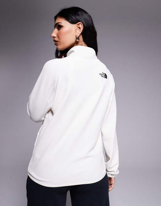 Exclusivité ASOS - The North Face - Kecha - Vert pliable à col zippé - Blanc cassé, 4 de 4