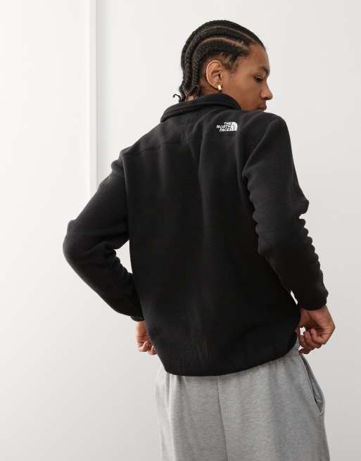 Exclusivité ASOS - The North Face - Shispare - Polaire à logo et col zippé - Noir, 3 de 4