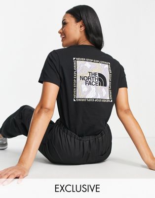 Femme Exclusivité  - The North Face - Topographic - T-shirt décontracté - Noir