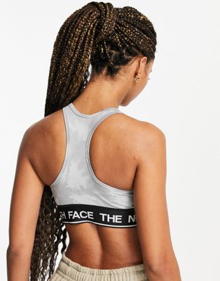 Femme Exclusivité  - The North Face - Training Tech - Brassière de sport effet tie & dye - Gris