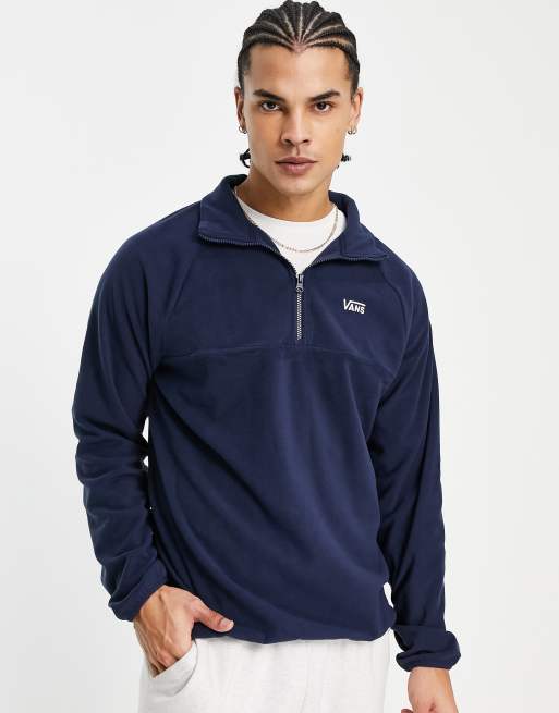 Exclusivité ASOS - Vans - Arctic Polar - Polaire à col zippé - Bleu marine 