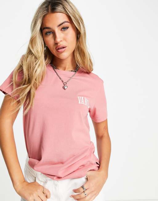  Exclusivité ASOS - Vans - Basic - T-shirt à col rond - Rose 