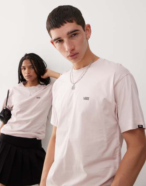 Exclusivité ASOS - Vans - T-shirt avec logo sur le devant côté gauche - Rose - view 1