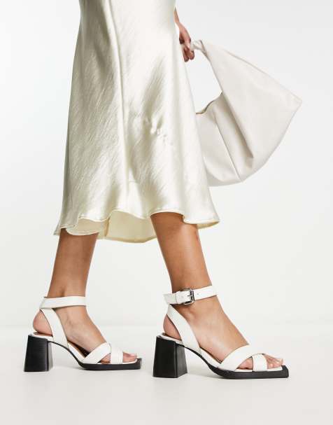 Sandales en Cuir Blanches pour Femme ASOS