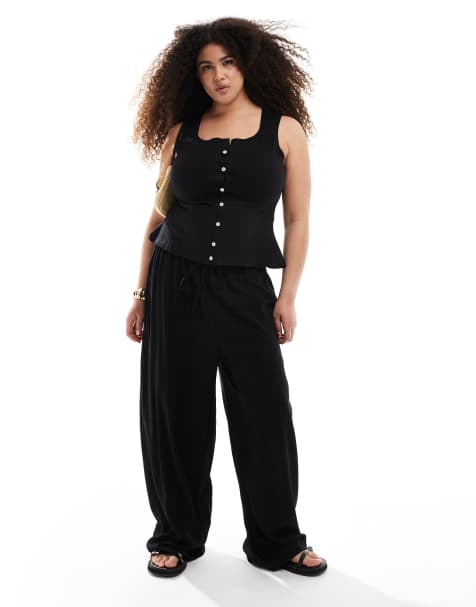Exclusivité - Esmée Curve - Pantalon de plage - Noir - view 1
