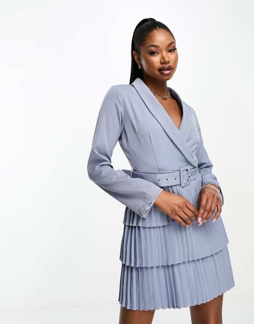 Robe blazer online bleu