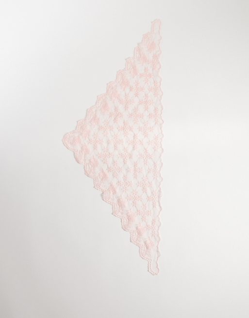 Exclusivité - Kaiia - Foulard en dentelle transparente - Rose, 3 de 3
