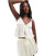 Exclusivité - Kaiia - Top babydoll d'ensemble en satin à fines bretelles - Crème  