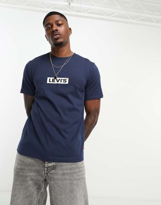 Tee shirt cheap levis bleu marine