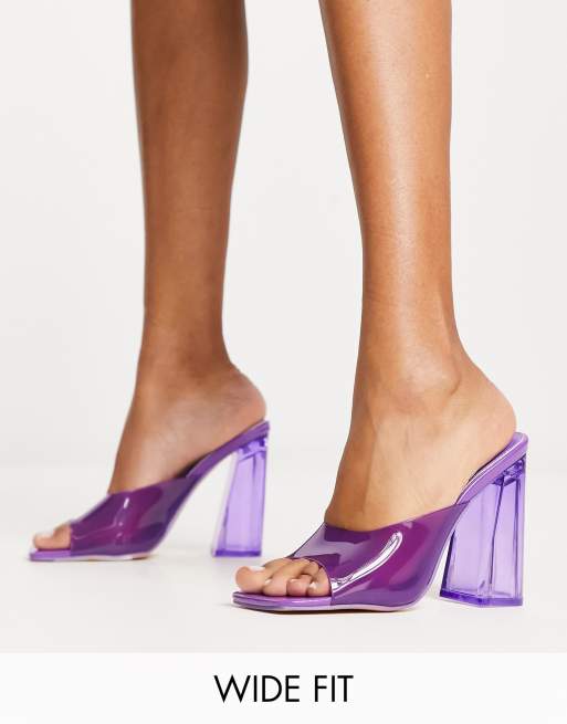 Exclusivité - Public Desire Wide Fit - Aylo - Chaussures à talon - Violet vif