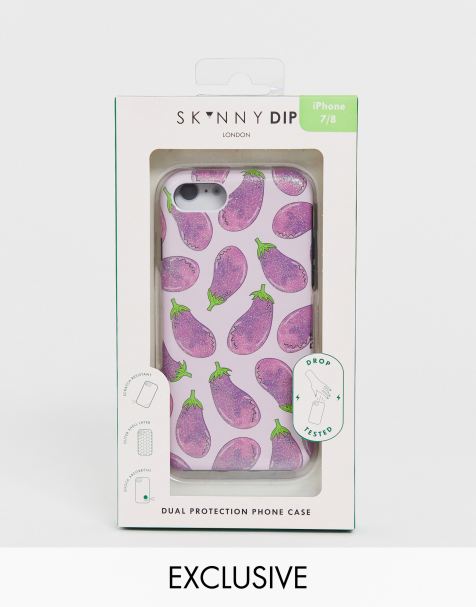 Exclusivité Skinnydip - Coque protectrice pour iPhone à motif aubergine