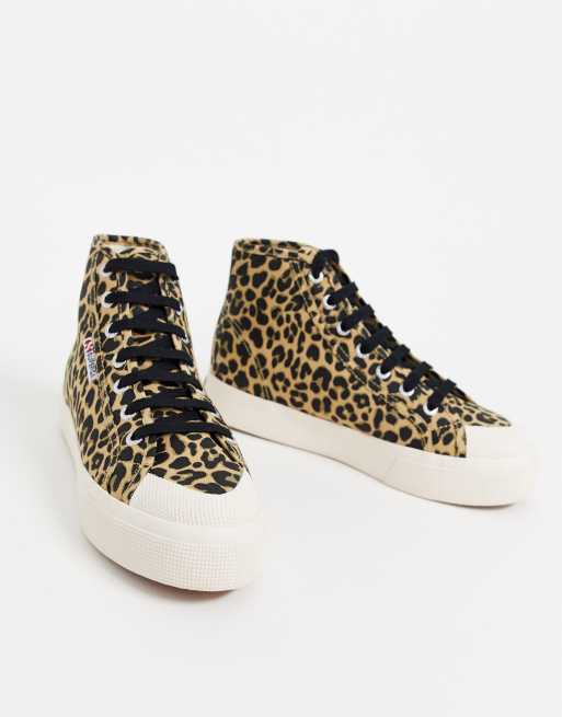 Exclusivité Superga - 2295 - Baskets montantes à imprimé léopard, 3 de 4