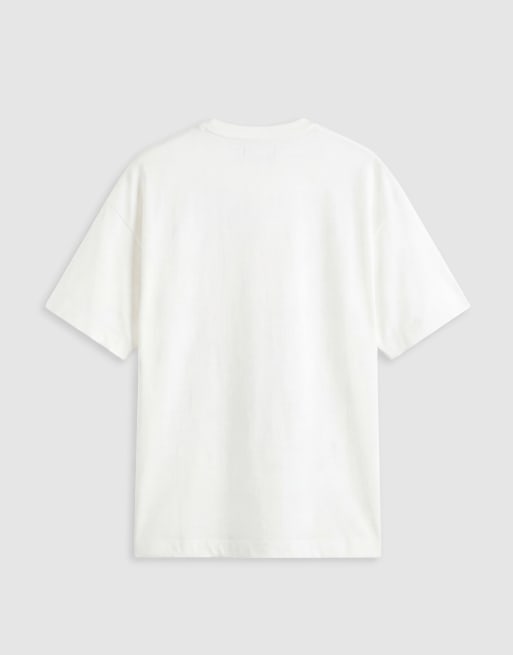 Exclusivité - The Frolic - T-shirt oversize avec motif graphique devant - Crème, 6 de 7