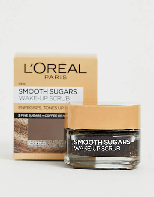 Exfoliante para labios y rostro de 50 ml Smooth Sugar Wake-Up Coffee de L'Oreal Paris