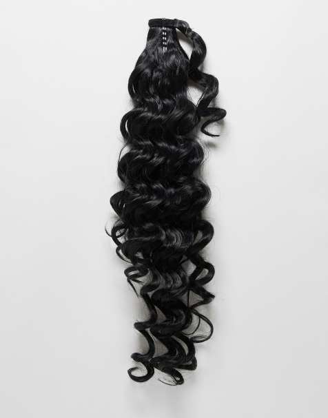 Extensión de cabello ensortijado de largo medio de 20" para coleta Midi Grande de Lullabellz - view 1