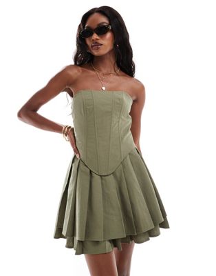 Extro & Vert bandeau pleated mini dress Sale