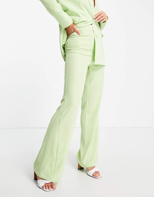 Lime green store bell bottom pants