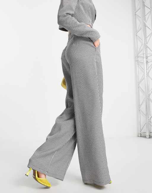 Extro & Vert – Hose mit sehr weitem Bein und Hahnentritt-Karomuster, 4 von 4