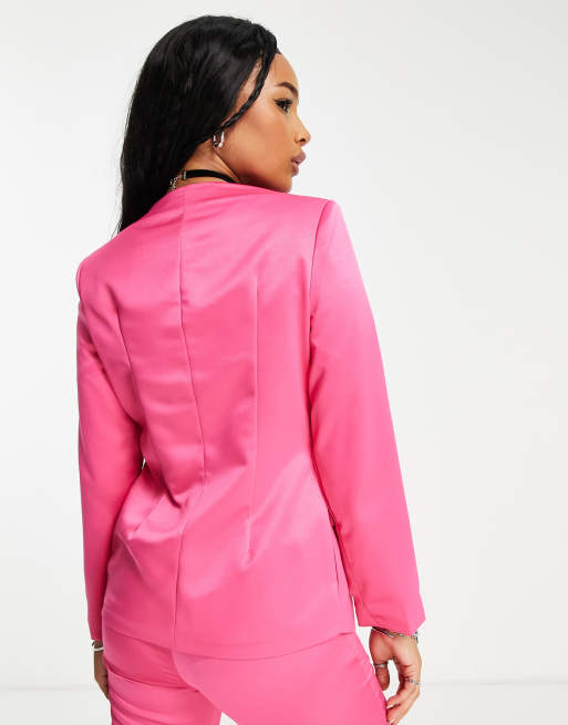 Hot pink sale fitted blazer