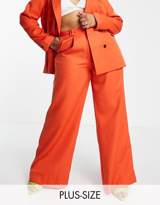 Extro & Vert Plus - Pantalon d'ensemble ultra large - Rouille 