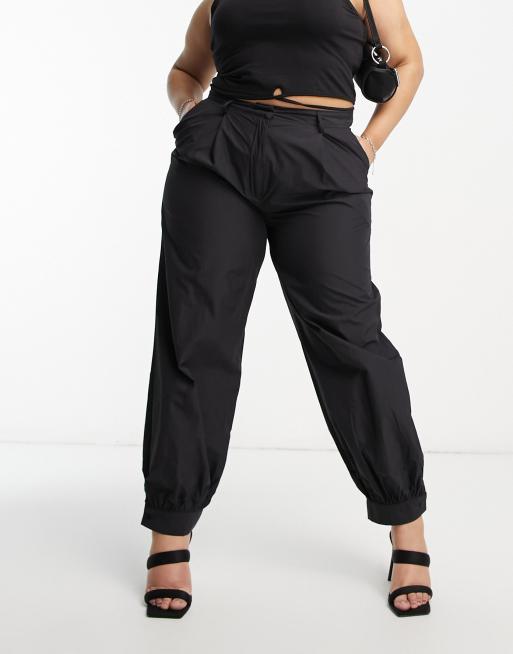 Extro Vert Plus Pantalon parachute chevilles resserr es Noir