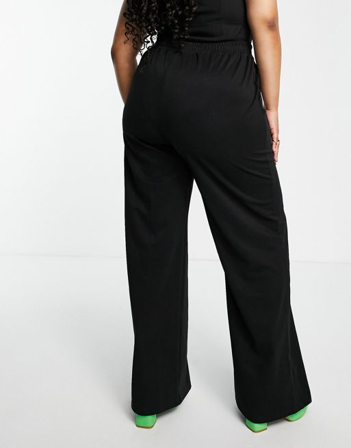 Extro & Vert Plus perfect basic jersey tailored pants in black - part of a  set